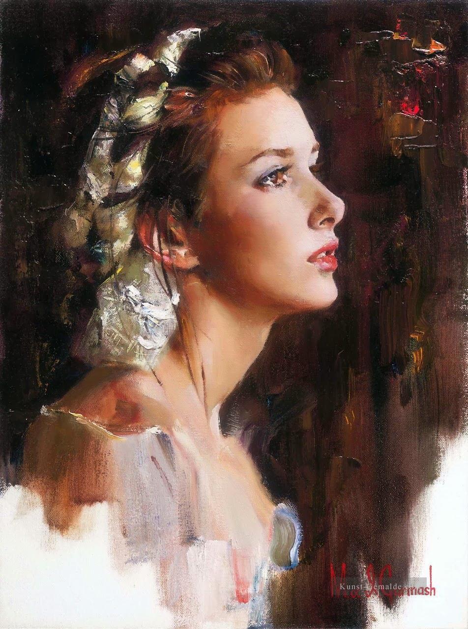 Hübsches Mädchen MIG 37 Impressionist Ölgemälde